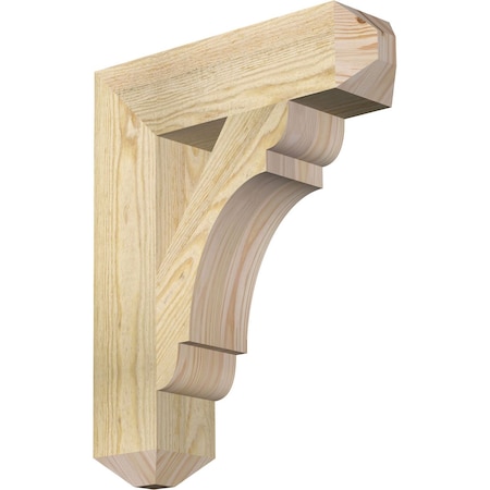 Ekena Millwork Olympic Craftsman Rough Sawn Bracket, Douglas Fir, 4"W x 16"D x 20"H BKT04X16X20OLY04RDF